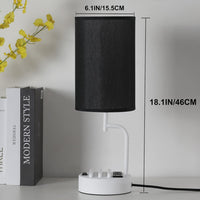 Thumbnail for Table Lamp with 3 USB Charging Ports with AC Outlet
