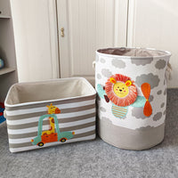 Thumbnail for Cartoon Children's Cloth Toy Storage Basket Basket