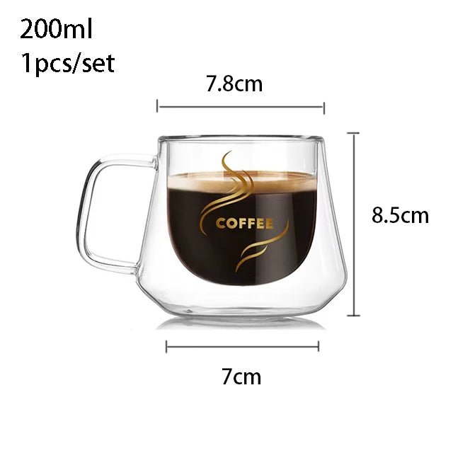 Double Wall Glass, Heat - resistant Thermos Insulated Cup - Casatrail.com