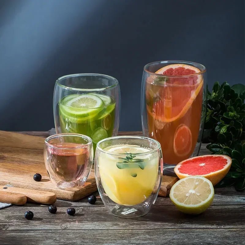 Double Wall High Borosilicate Glass Mug Set - Casatrail.com