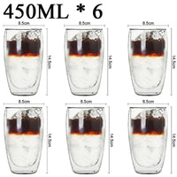 Thumbnail for Double Wall High Borosilicate Glass Mug Set - Casatrail.com