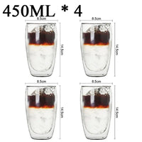Thumbnail for Double Wall High Borosilicate Glass Mug Set - Casatrail.com