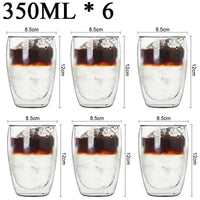 Thumbnail for Double Wall High Borosilicate Glass Mug Set - Casatrail.com