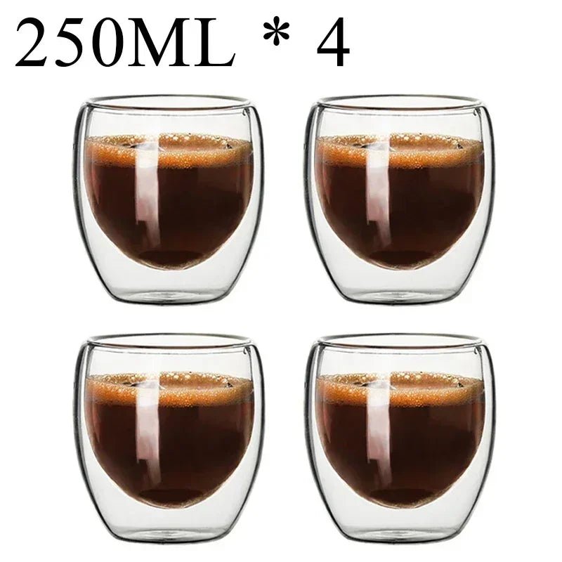 Double Wall High Borosilicate Glass Mug Set - Casatrail.com