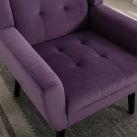 Thumbnail for Modern Soft Velvet Ergonomic Accent Chair For Living Room
