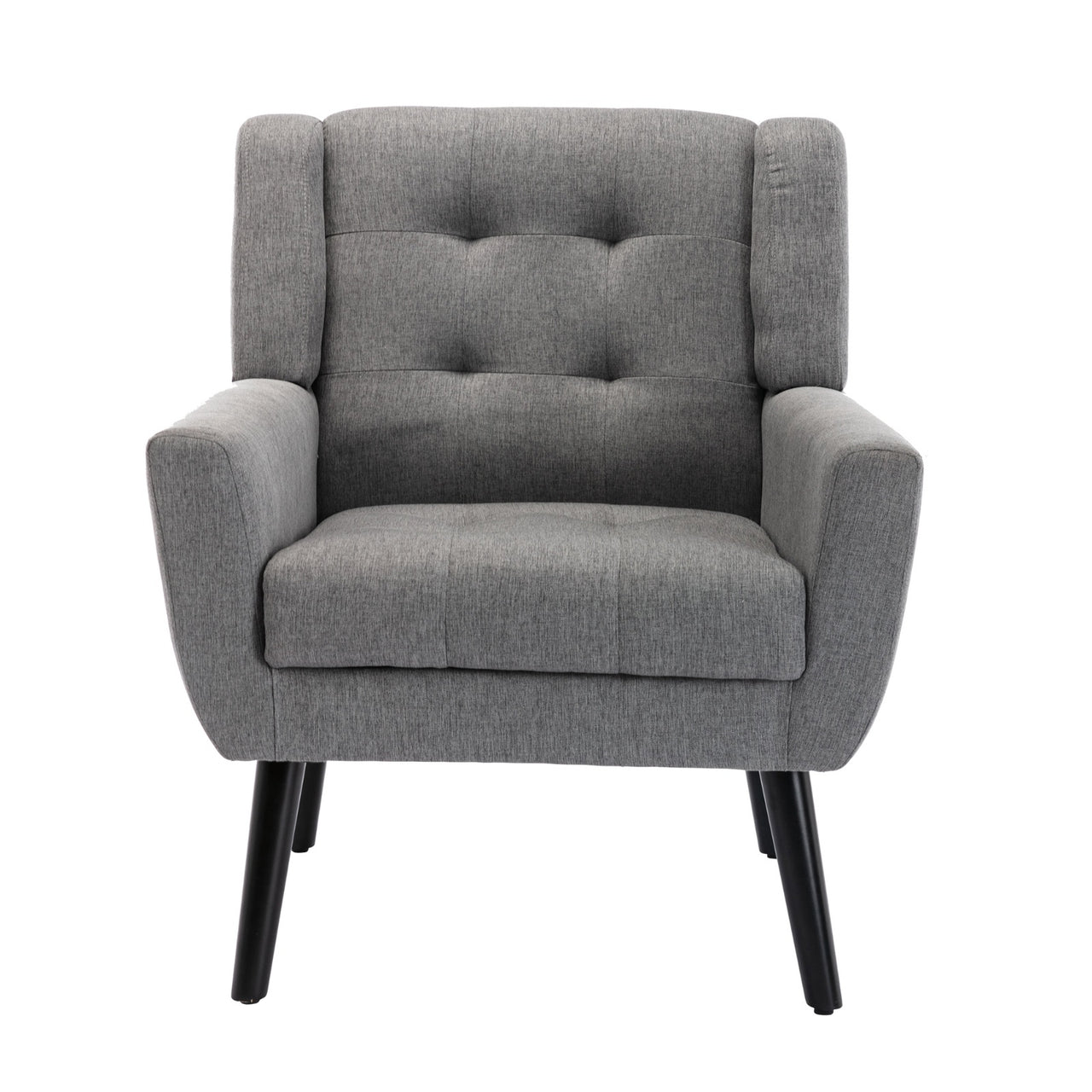 Modern Soft Linen Ergonomic Accent Chair