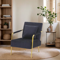 Thumbnail for Modern Velvet Accent Chair For Living Room
