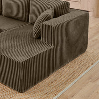 Thumbnail for Modern Minimalist U Shape Modular Sectional Sofa