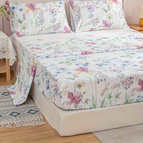 4Piece Floral Bedding Set