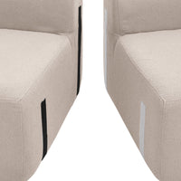 Thumbnail for Curved Modular Sectional Sofa in Lamb's Wool Fabric