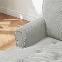 Thumbnail for Upholstered Lounge Chair For Bedroom Living Room With Rivets
