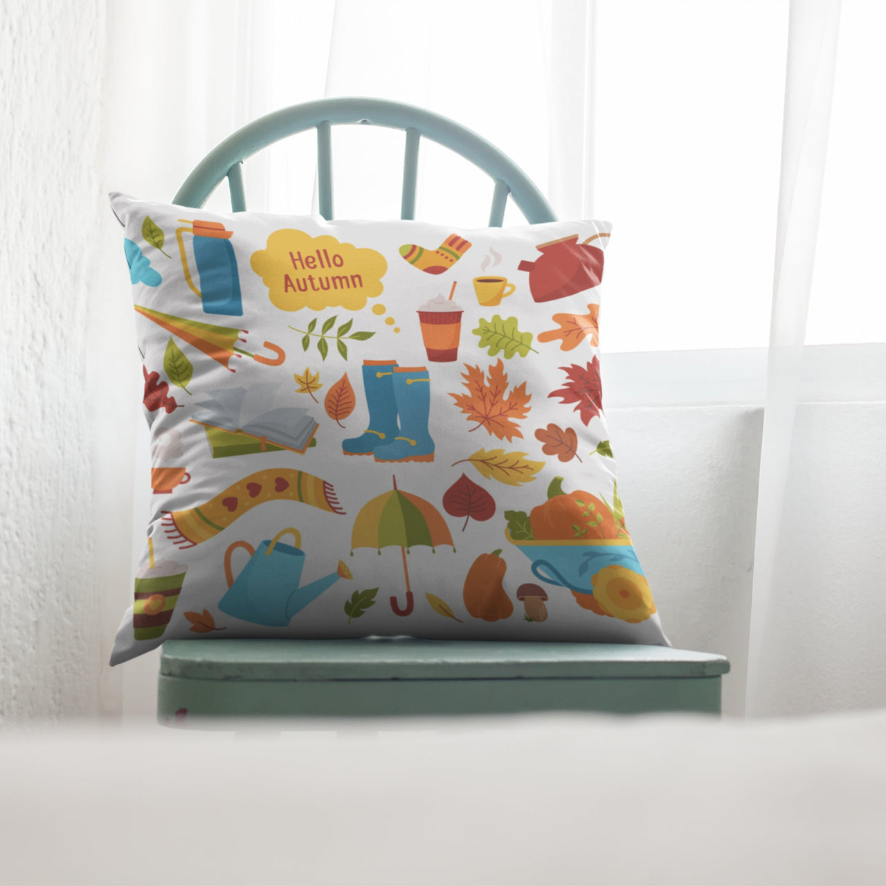 Hello Autumn Kids Room Decorative Pillow Case