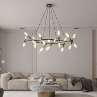 Thumbnail for Black & Golden Modern Chandelier Light Fixture