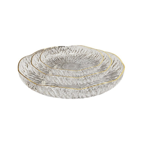 Petal Shaped Snack Plates Set of 3