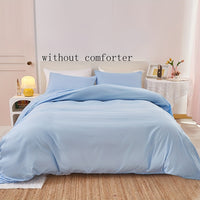 Thumbnail for 3Piece Solid Color Soft Duvet Cover Set