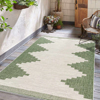 Thumbnail for Djugun Green Indoor & Outdoor Rug