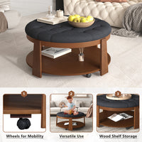 Thumbnail for Round Footstool Coffee Table