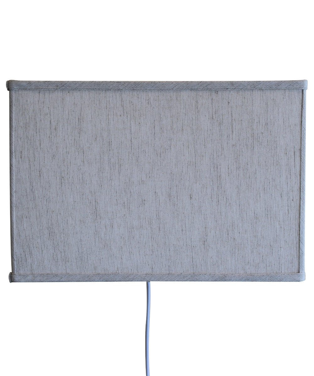 Floating Shade Plug-In Wall Light Textured Oatmeal