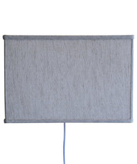Thumbnail for Floating Shade Plug-In Wall Light Textured Oatmeal