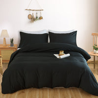 Thumbnail for 3Piece Solid Color Soft Duvet Cover Set