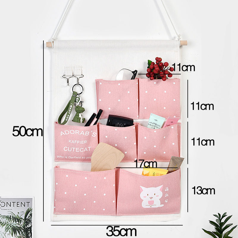 Fabric Wall Hanging Bag For Storage