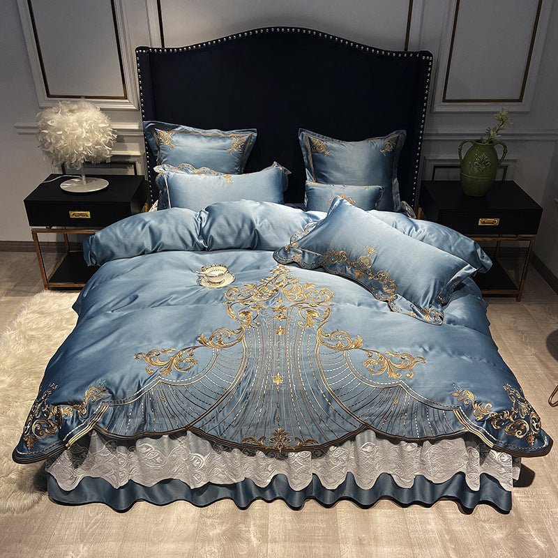 European Style Four - Piece Bed Skirt Set - Casatrail.com