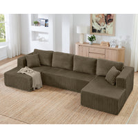 Thumbnail for Modern Minimalist U Shape Modular Sectional Sofa