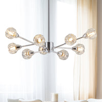 Thumbnail for 9 Lights Chrome Chandelier for Living Room