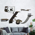Cat Shelves With Ergonomically Curved Platform