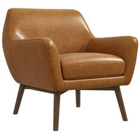 Thumbnail for Panom Tan Leather Lounge Chair
