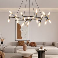 Thumbnail for Black & Golden Modern Chandelier Light Fixture