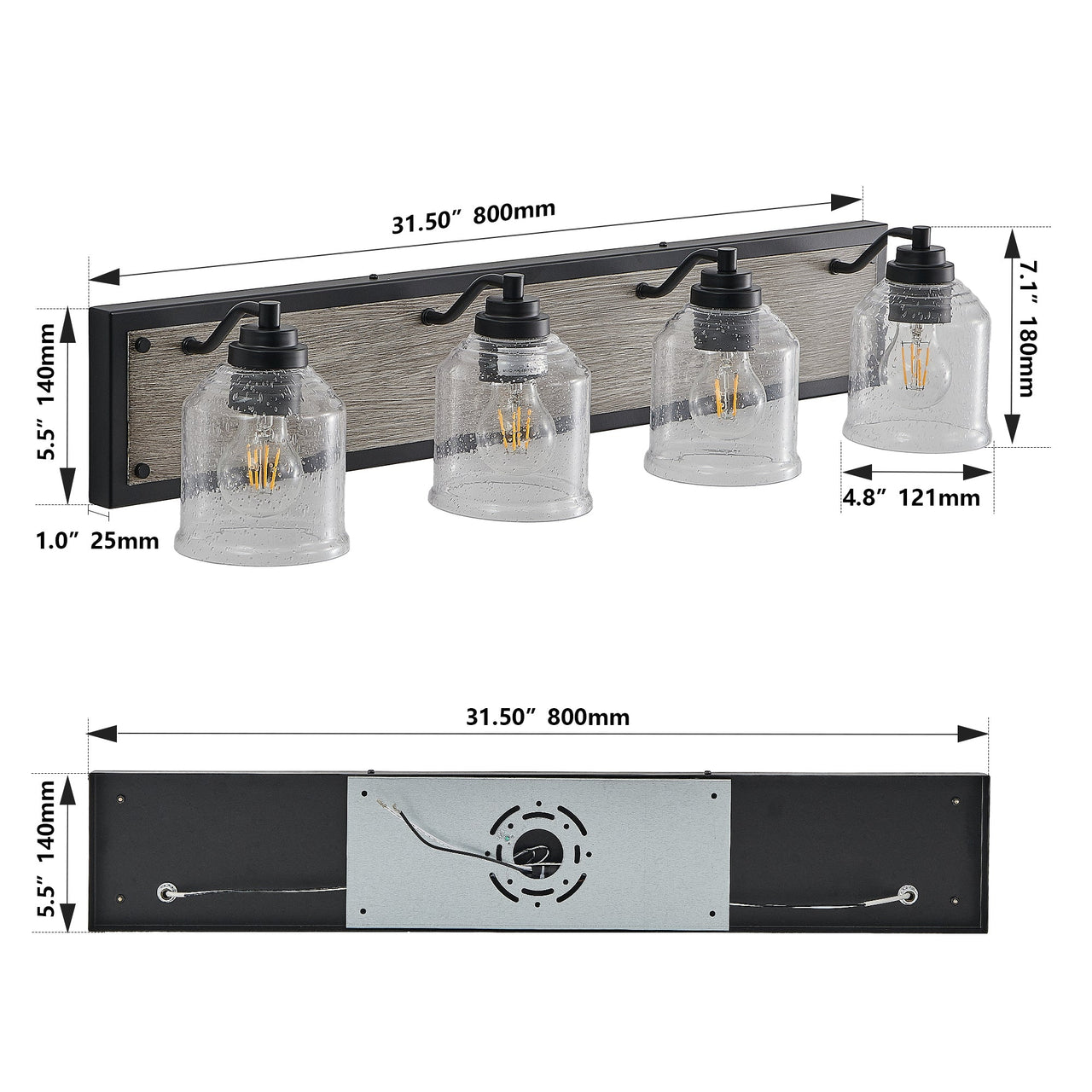 Farmhouse Vanity Light Fixture