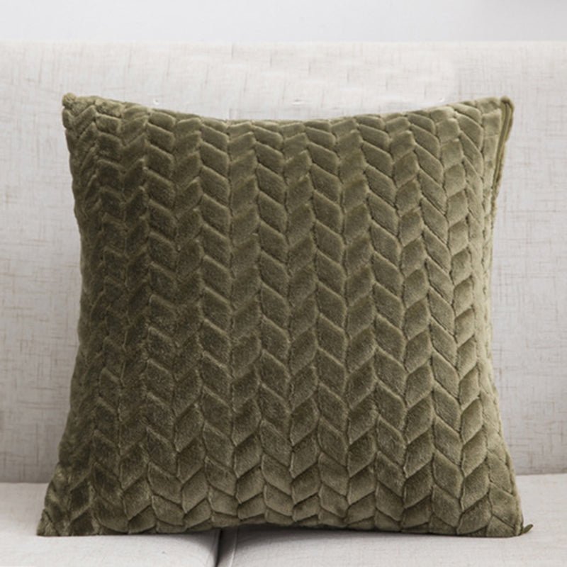 Flannel Sofa Cushion Cover Throw Pillow - Casatrail.com
