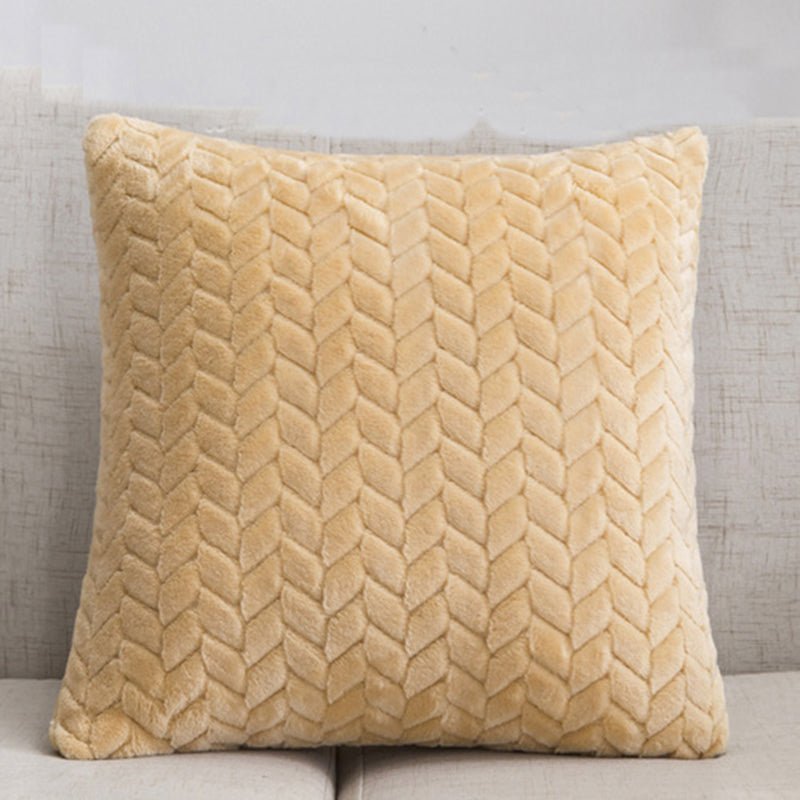 Flannel Sofa Cushion Cover Throw Pillow - Casatrail.com