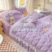 Thumbnail for Four - Piece Bedding Set with Quilt Cover - Casatrail.com