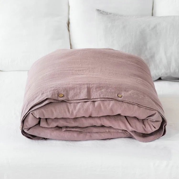 French Linen Duvet Cover Soft Quilt Comforter Cover - Casatrail.com