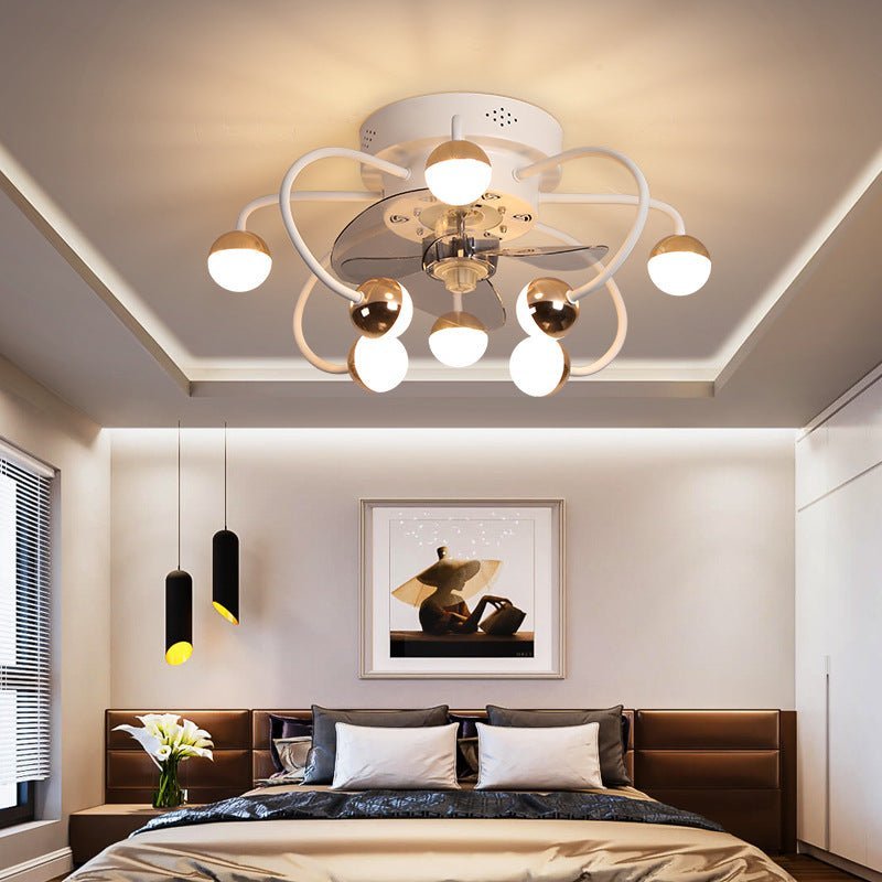 Gold Ceiling Fan Lights for Living and Dining Room - Casatrail.com