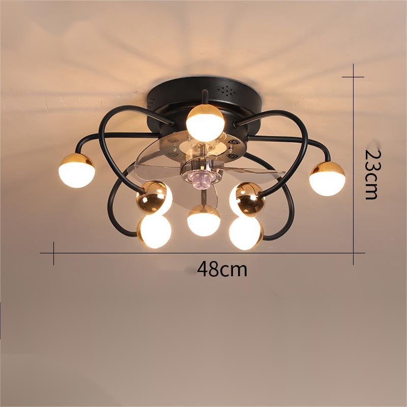 Gold Ceiling Fan Lights for Living and Dining Room - Casatrail.com