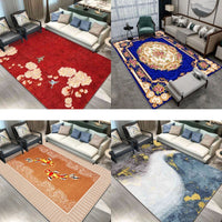 Thumbnail for Gold Drill Velvet Bedroom Bedside Rug - European Style - Casatrail.com