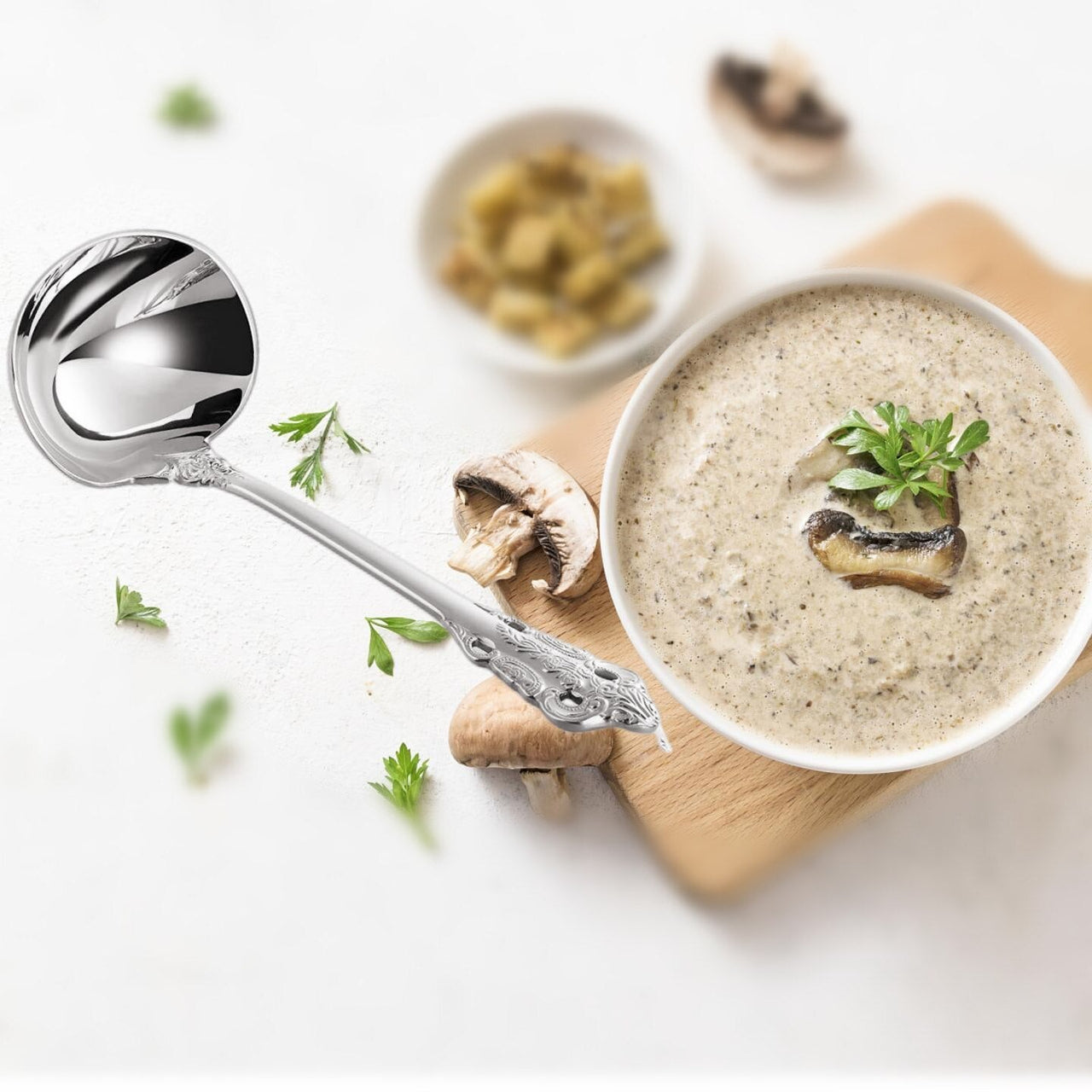 Gravy Ladle Set - 18/10 Gold Accent Stainless Steel - Casatrail.com