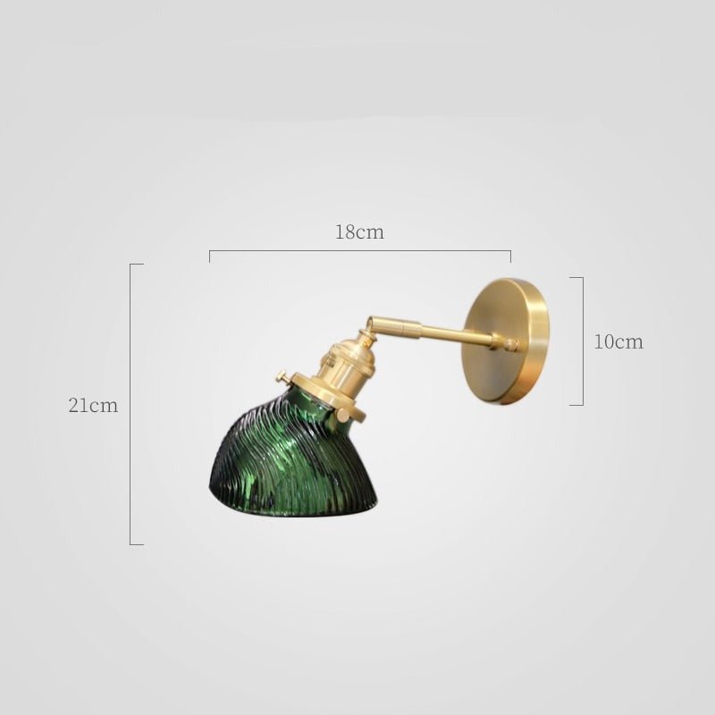 Green Glass Nordic Wall Lamp - Casatrail.com
