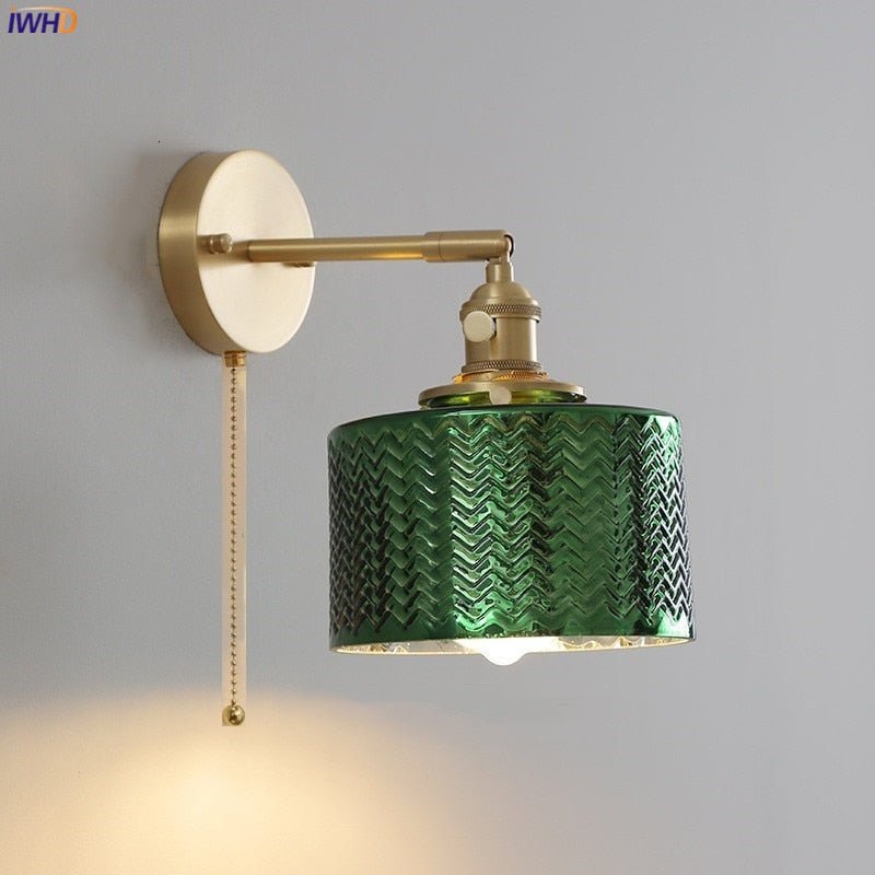 Green Glass Nordic Wall Lamp - Casatrail.com