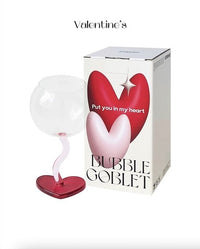 Thumbnail for Handblown Bubble Wine Glass