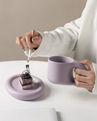 Thumbnail for Handcrafted Bauhaus Ceramic Chubby Mugs