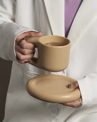 Thumbnail for Handcrafted Bauhaus Ceramic Chubby Mugs