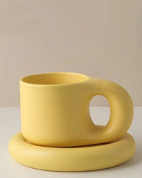 Thumbnail for Handcrafted Bauhaus Ceramic Chubby Mugs