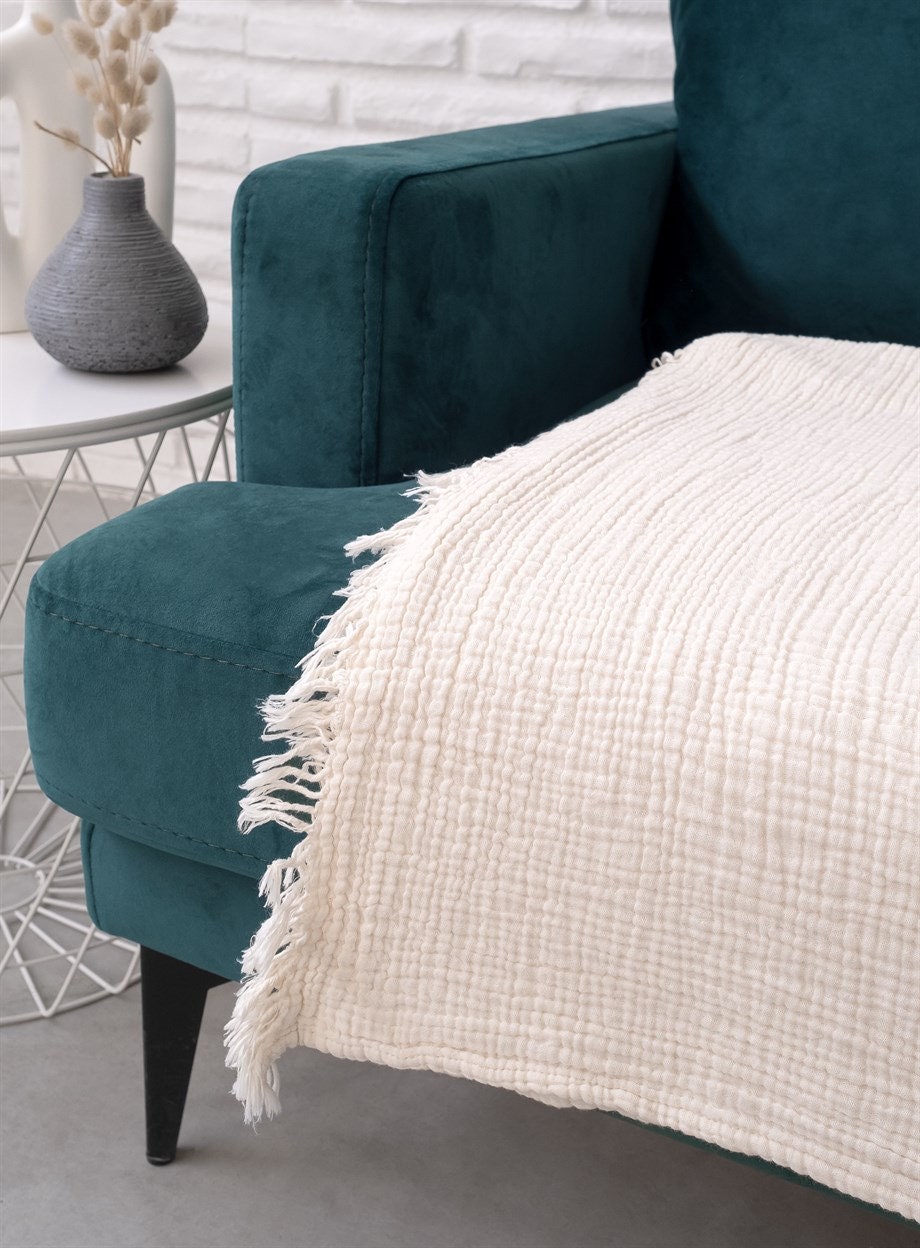 Cotton Boho Throw Blanket