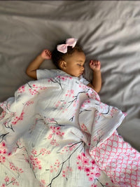 Thumbnail for Organic Snug Blanket - Cherry Blossom