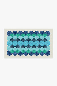 Thumbnail for Jonathan Adler Biba Blue Green Tufted Rug