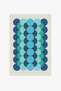 Thumbnail for Jonathan Adler Biba Blue Green Tufted Rug